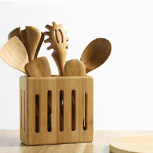 Bamboo Kitchen Spoon Stand Rack Spoon Holder
